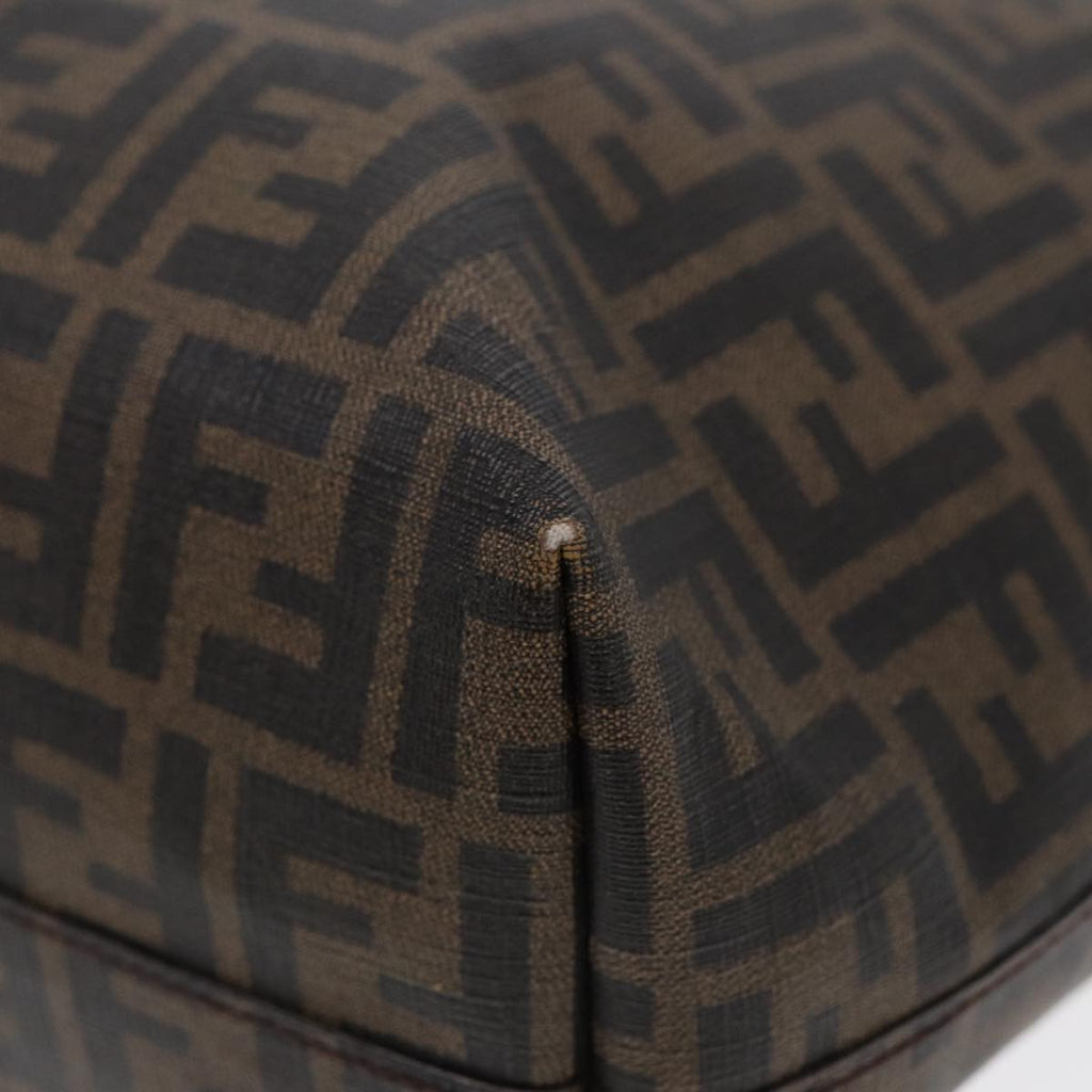 FENDI Zucca Canvas Tote Bag Brown Black gold85703