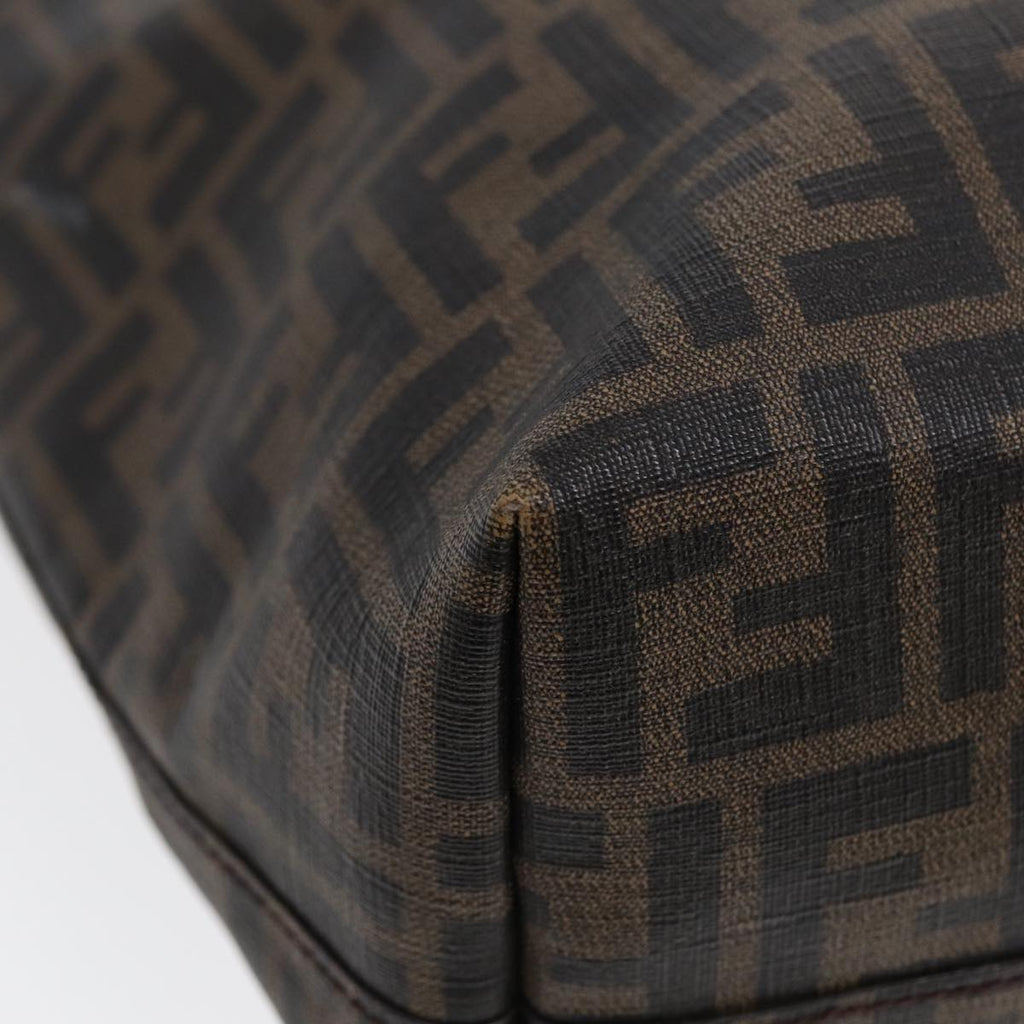 FENDI Zucca Canvas Tote Bag Brown Black gold85703