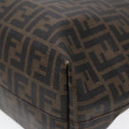 FENDI Zucca Canvas Tote Bag Brown Black gold85703