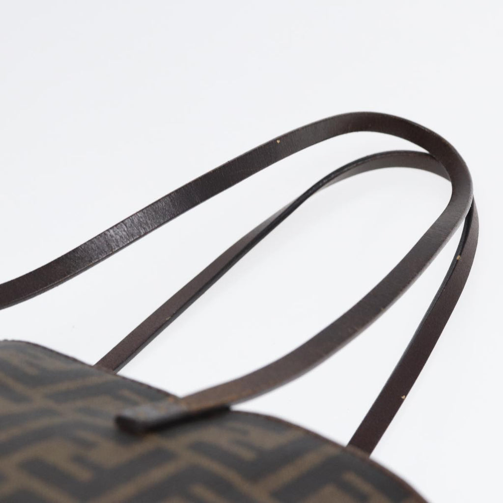 FENDI Zucca Canvas Tote Bag Brown Black gold85703