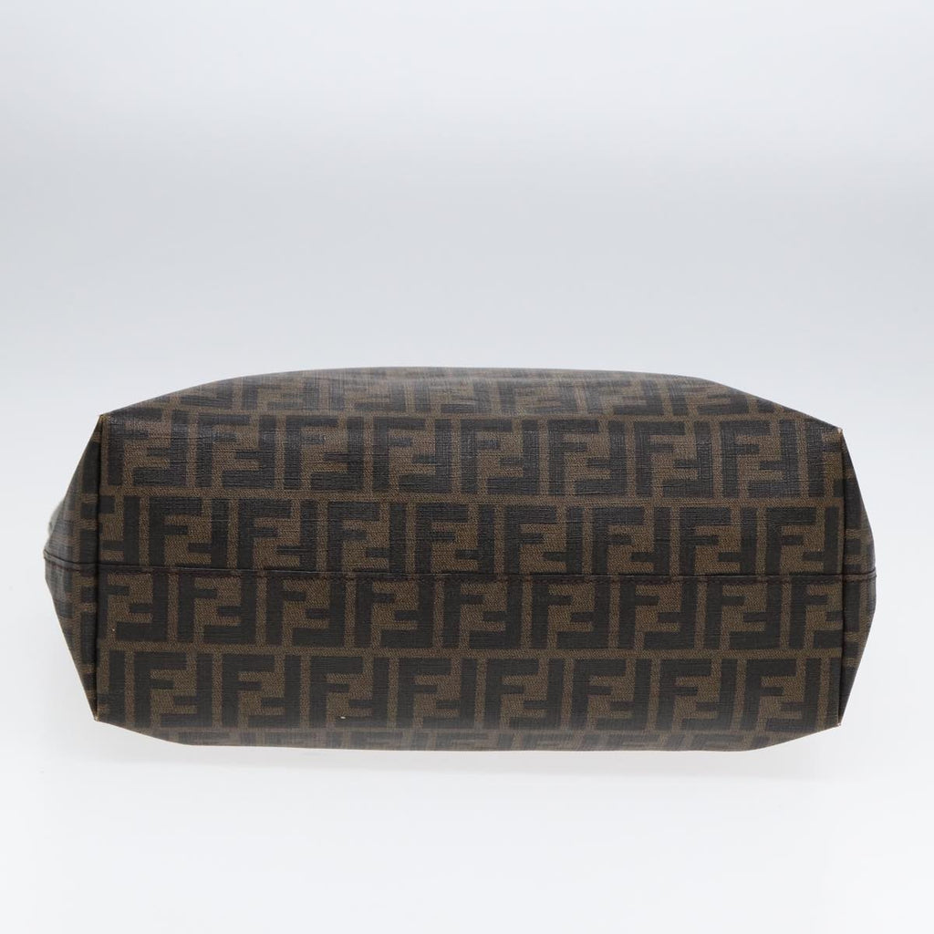 FENDI Zucca Canvas Tote Bag Brown Black gold85703