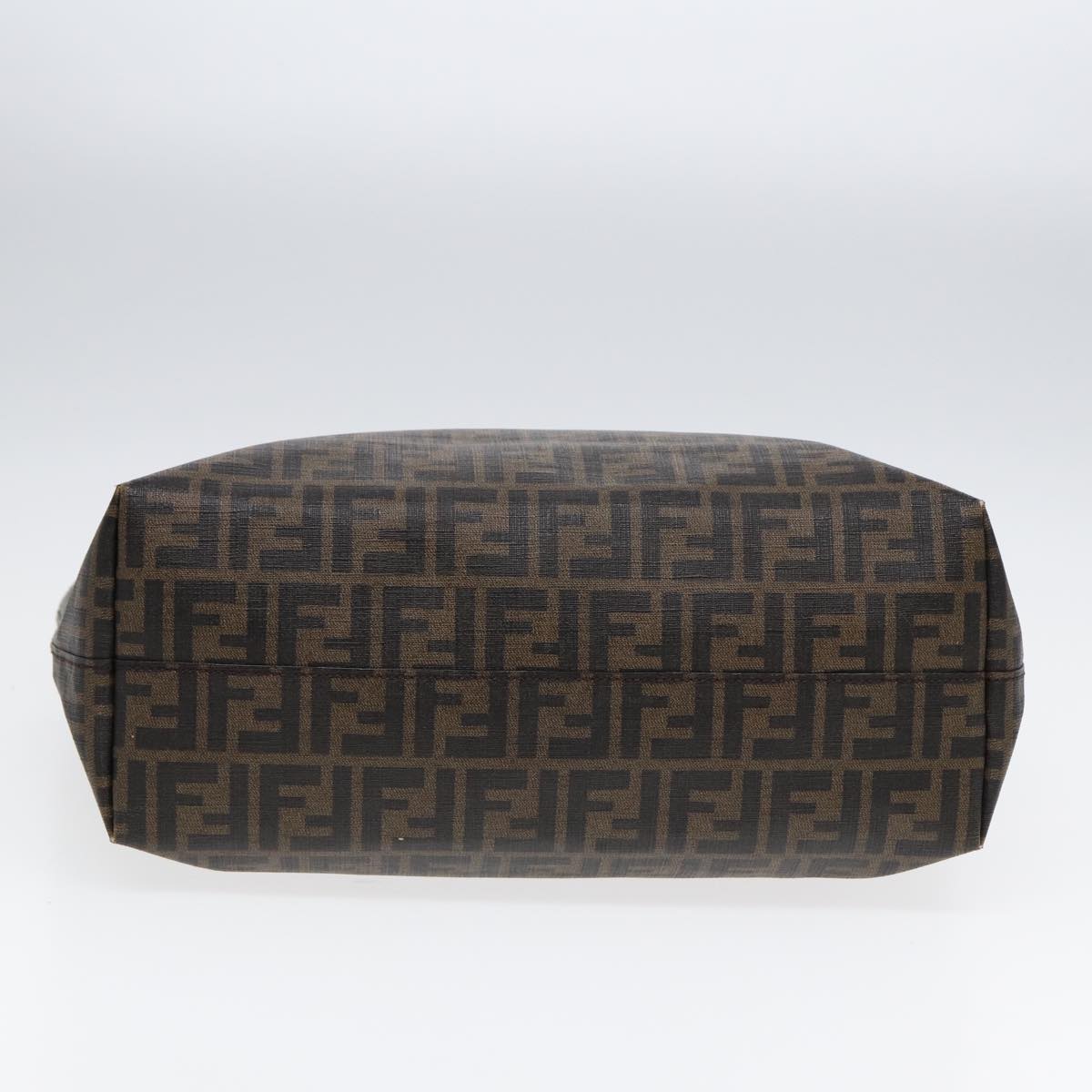 FENDI Zucca Canvas Tote Bag Brown Black gold85703