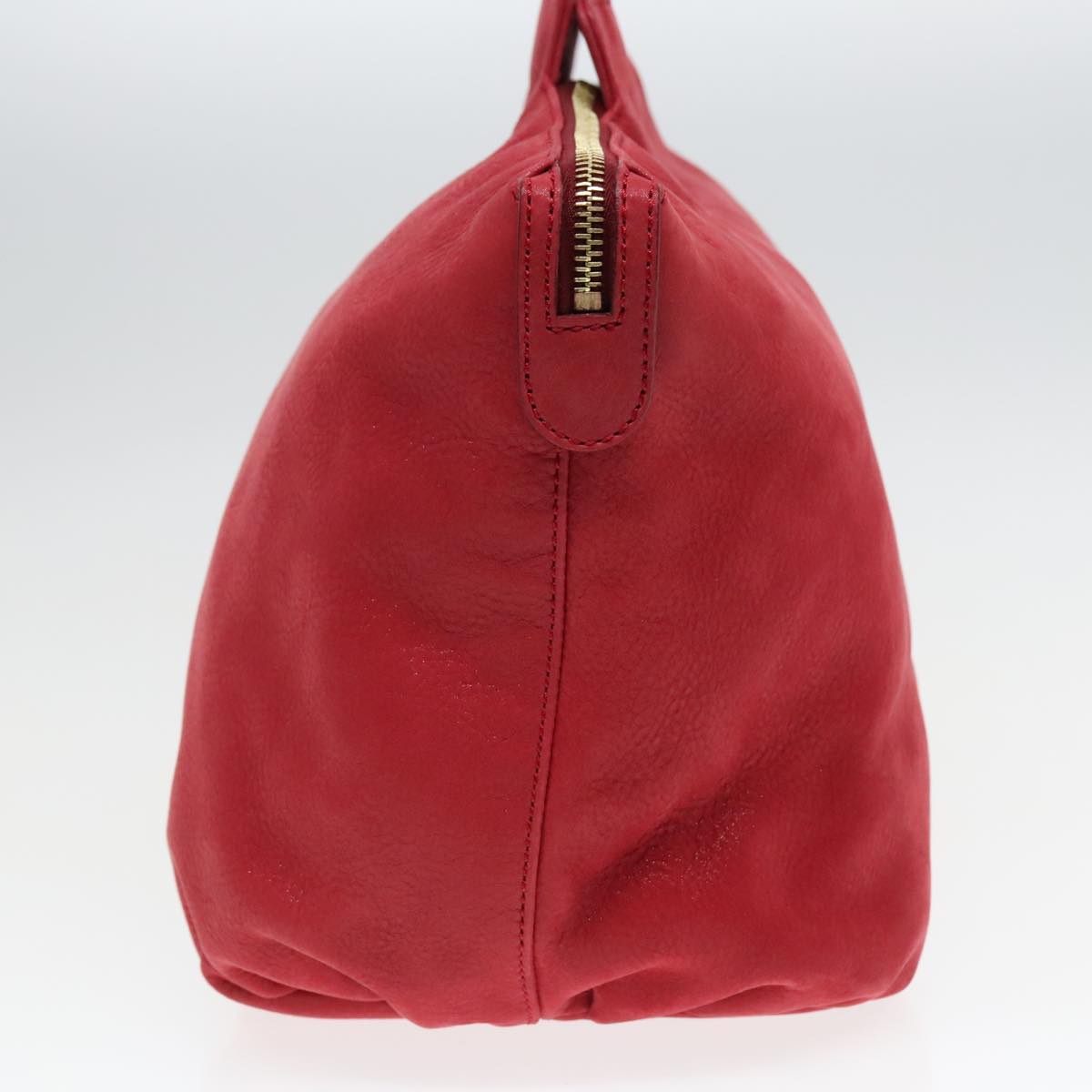 FENDI Tote Bag Leather Gold Red85774