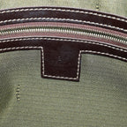 FENDI Zucca Canvas Hand Bag Brown Black gold85877