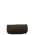 Fendi  Handbag Pouch 8BR267 Black Canvas Leather  Fendi