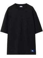 Burberry Equestrian Knight Patch Cotton Short Sleeve T-Shirt Black