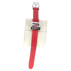 Fendi Fendimania Stainless Steel Quartz Watch in Red Leather