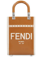 Fendi Sunshine Shopper Small Tote Bag Brown