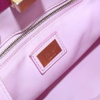 FENDI Mini Peek A Boo Hand Bag Leather 2way Blue Gold86182