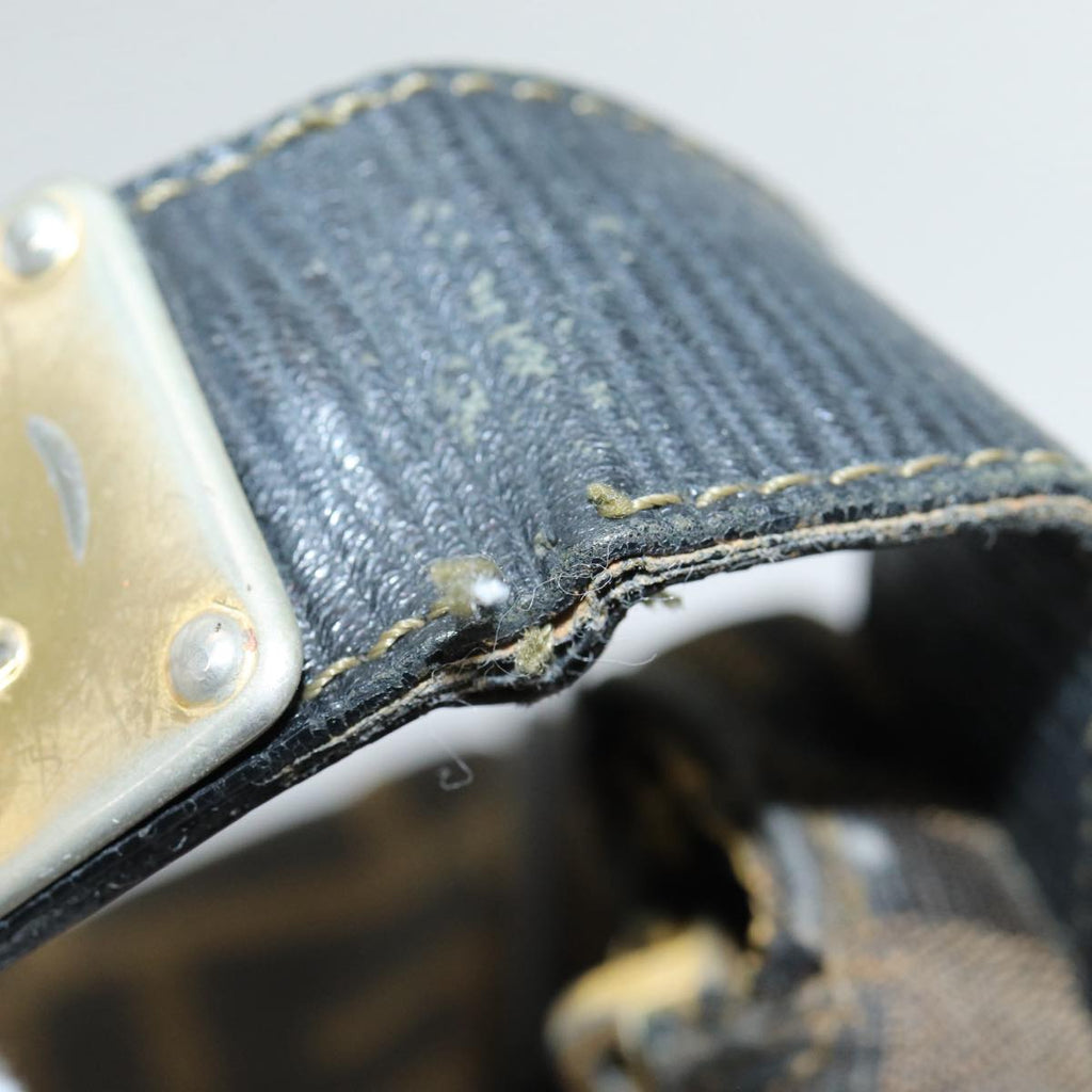 FENDI Zucca Canvas Vanity Pouch Brown Black gold86218