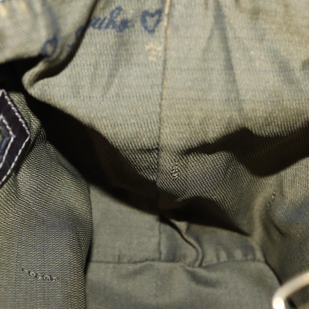 FENDI Zucca Canvas Hand Bag Brown Black gold86248