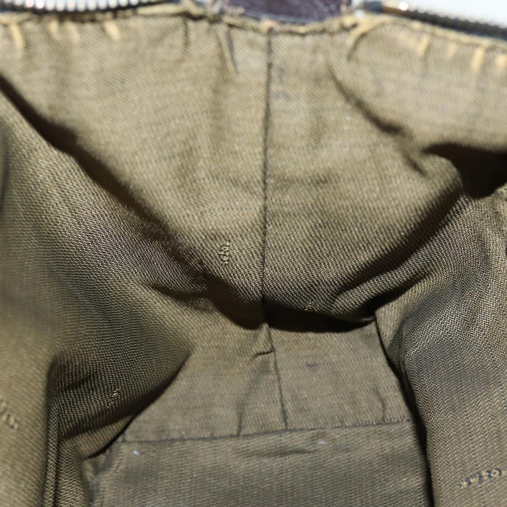 FENDI Zucca Canvas Hand Bag Brown Black gold86248