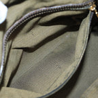 FENDI Zucca Canvas Hand Bag Brown Black gold86248