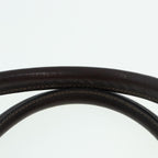 FENDI Zucca Canvas Hand Bag Brown Black gold86248