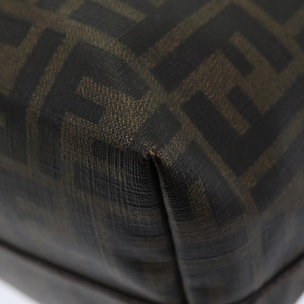 FENDI Zucca Canvas Tote Bag Brown Black gold86249