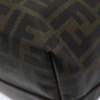 FENDI Zucca Canvas Tote Bag Brown Black gold86249