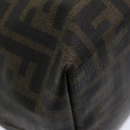 FENDI Zucca Canvas Tote Bag Brown Black gold86249