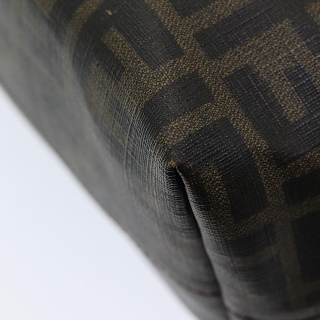 FENDI Zucca Canvas Tote Bag Brown Black gold86249