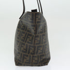 FENDI Zucca Canvas Tote Bag Brown Black gold86249