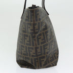 FENDI Zucca Canvas Tote Bag Brown Black gold86249