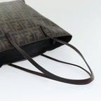 FENDI Zucca Canvas Tote Bag Brown Black gold86249