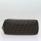 FENDI Zucca Canvas Tote Bag Brown Black gold86249