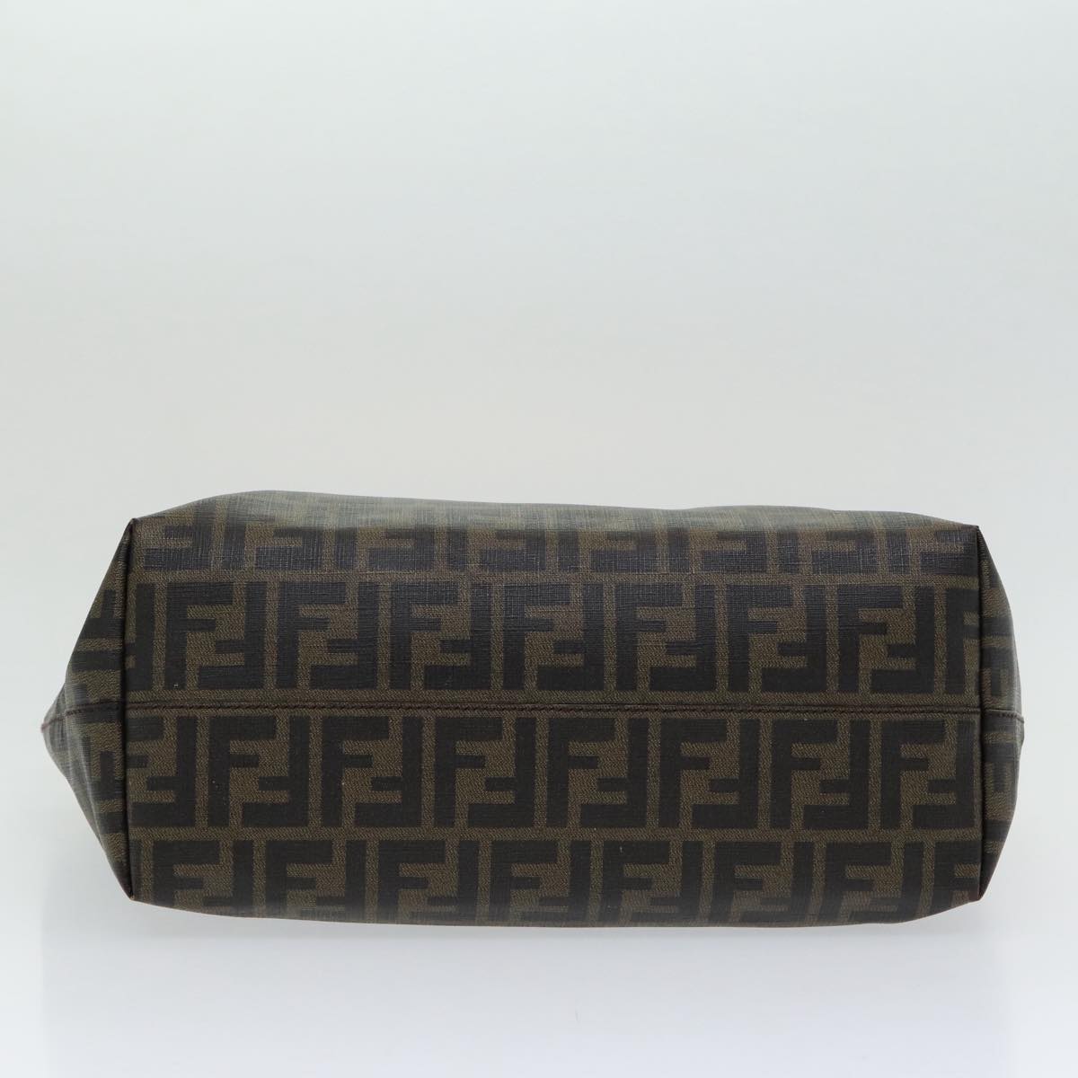 FENDI Zucca Canvas Tote Bag Brown Black gold86249