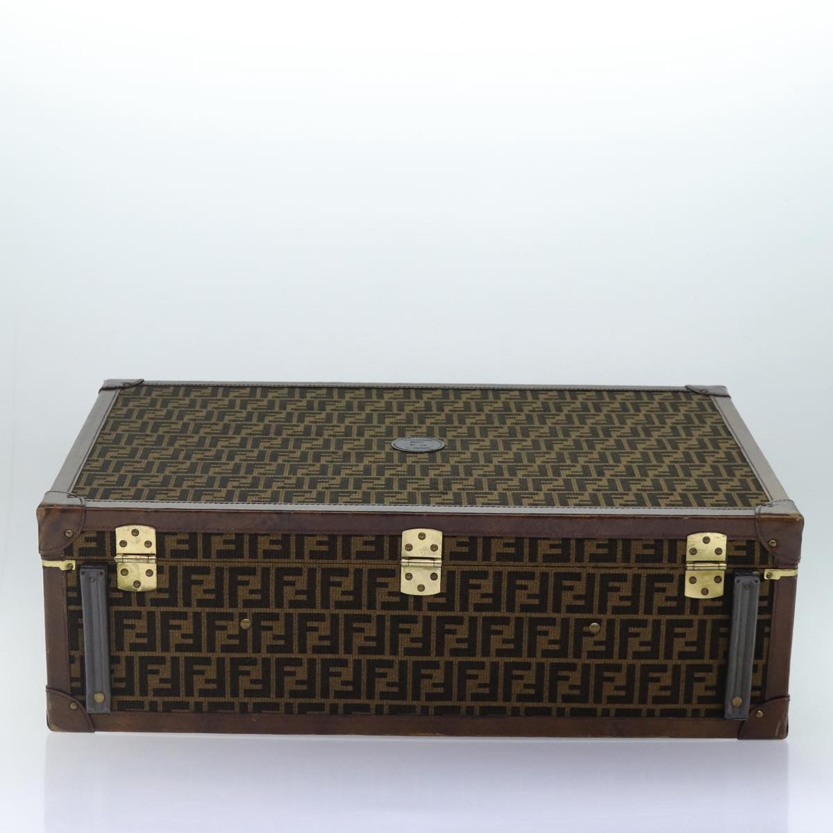 FENDI Zucca Canvas Trunk Brown86274