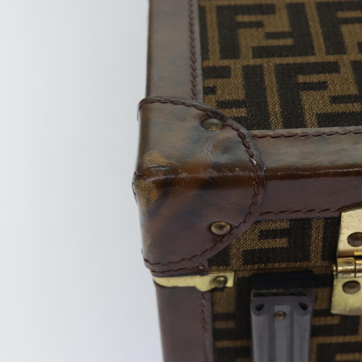 FENDI Zucca Canvas Trunk Brown86274