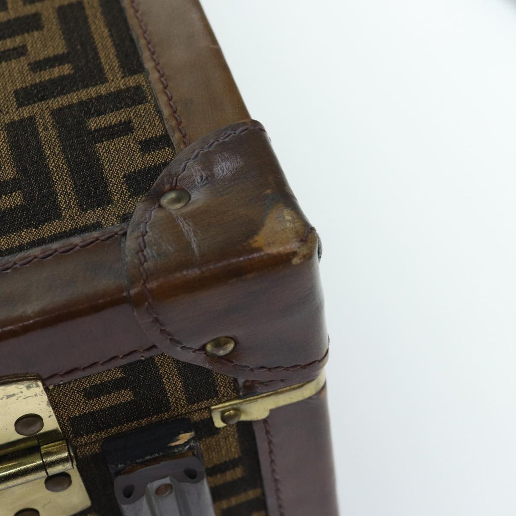 FENDI Zucca Canvas Trunk Brown86274