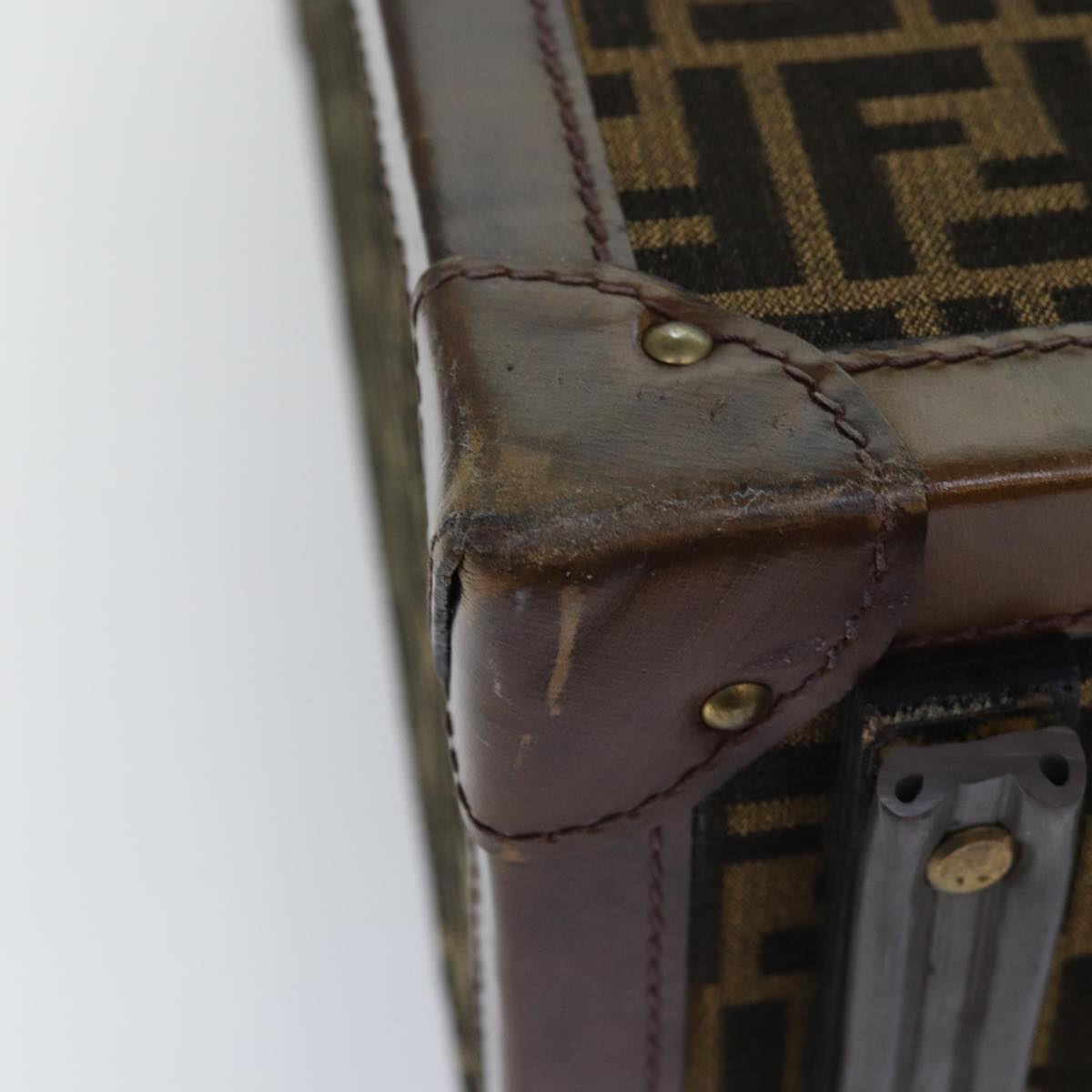 FENDI Zucca Canvas Trunk Brown86274