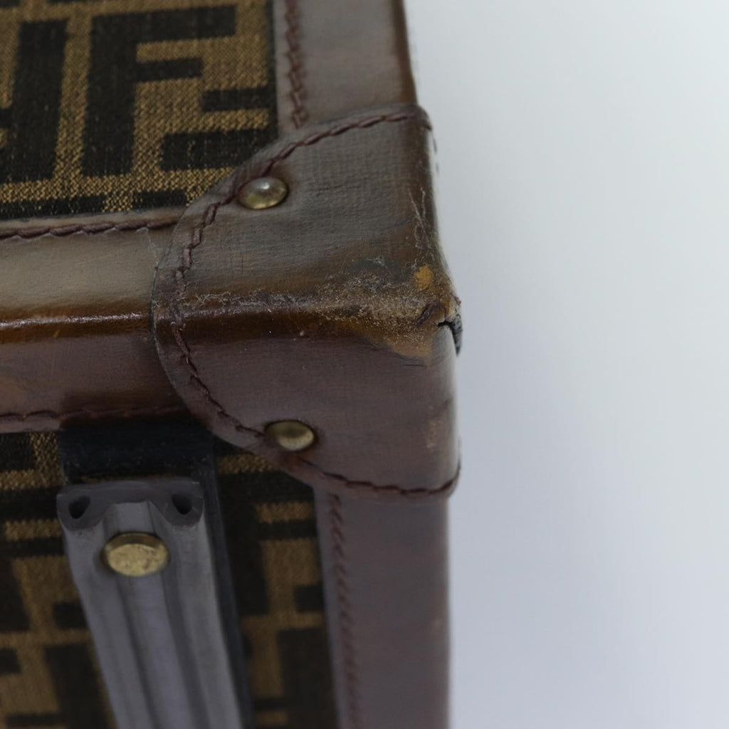 FENDI Zucca Canvas Trunk Brown86274