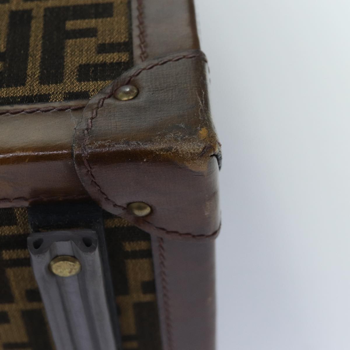 FENDI Zucca Canvas Trunk Brown86274