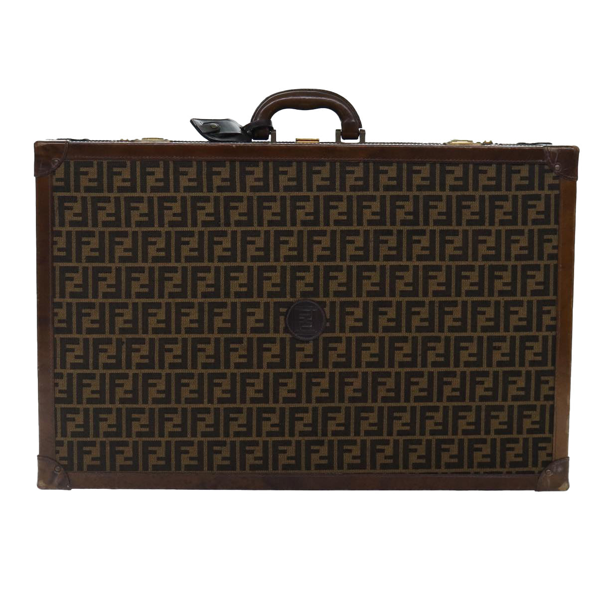 FENDI Zucca Canvas Trunk Brown86274