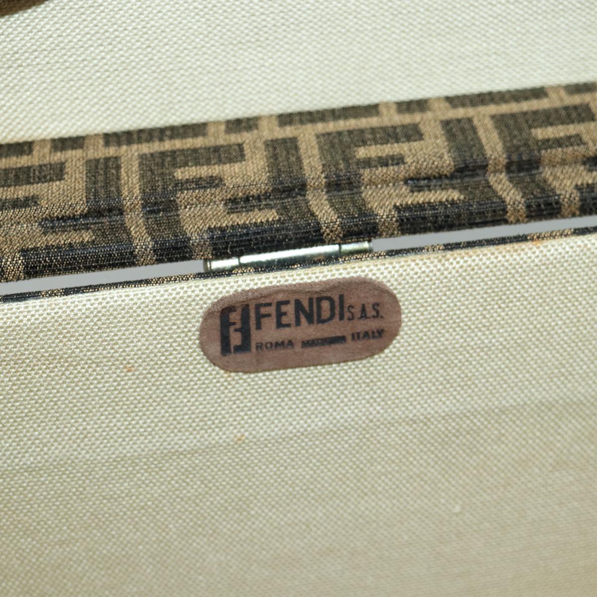 FENDI Zucca Canvas Trunk Brown86274