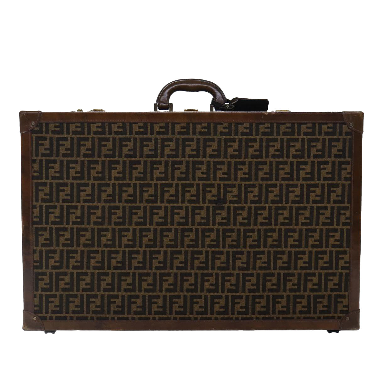 FENDI Zucca Canvas Trunk Brown86274