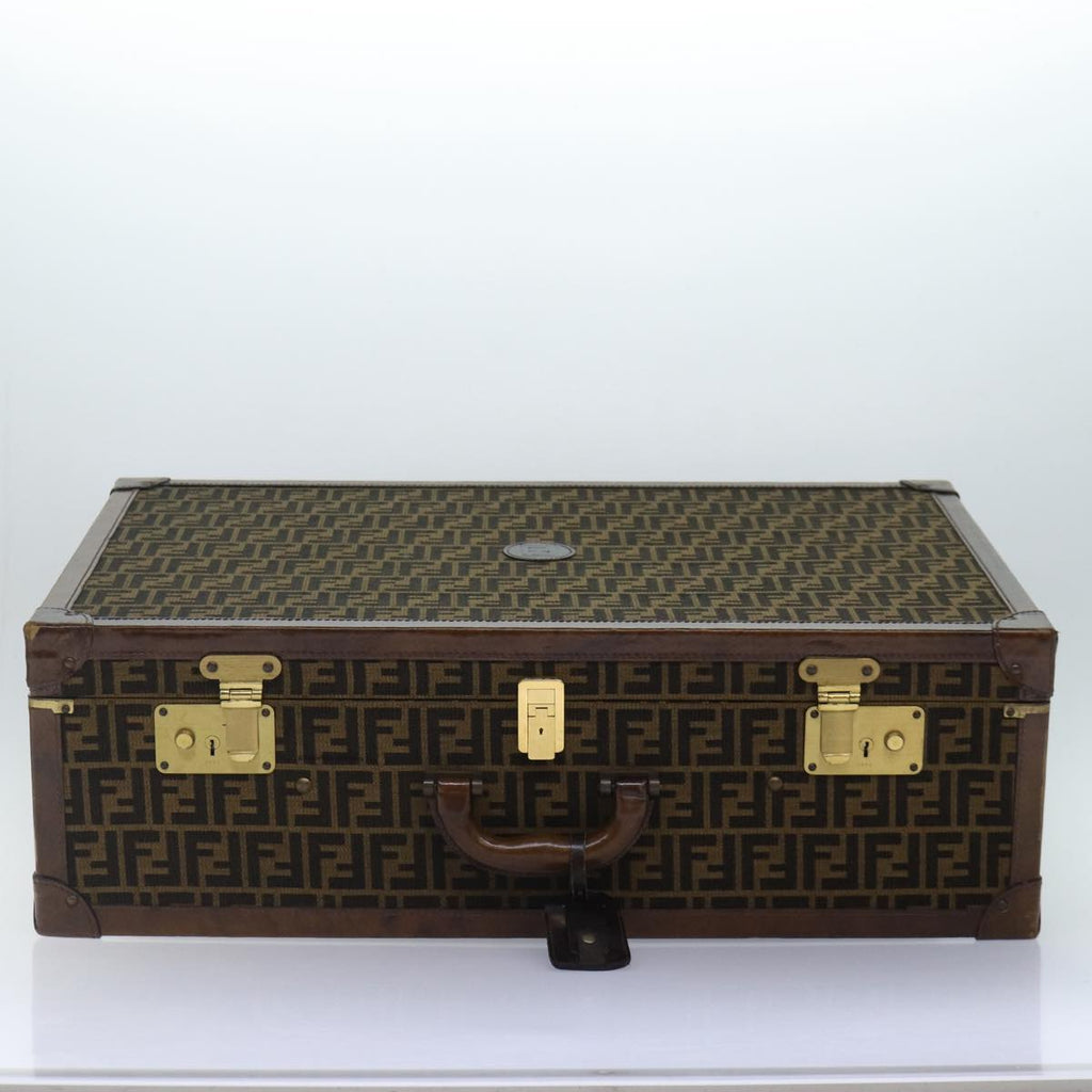 FENDI Zucca Canvas Trunk Brown86274