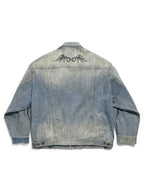 Balenciaga Oversized Fit Denim Jacket Blue