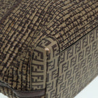 FENDI Zucchino Canvas Hand Bag Brown86480