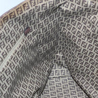 FENDI Zucchino Canvas Hand Bag Brown86480