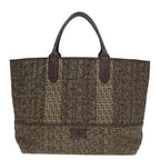 FENDI Zucchino Canvas Hand Bag Brown86480
