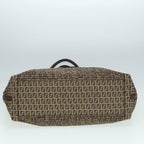 FENDI Zucchino Canvas Hand Bag Brown86480
