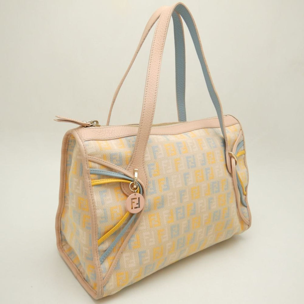Fendi  Canvas Leather Tote Bag ()