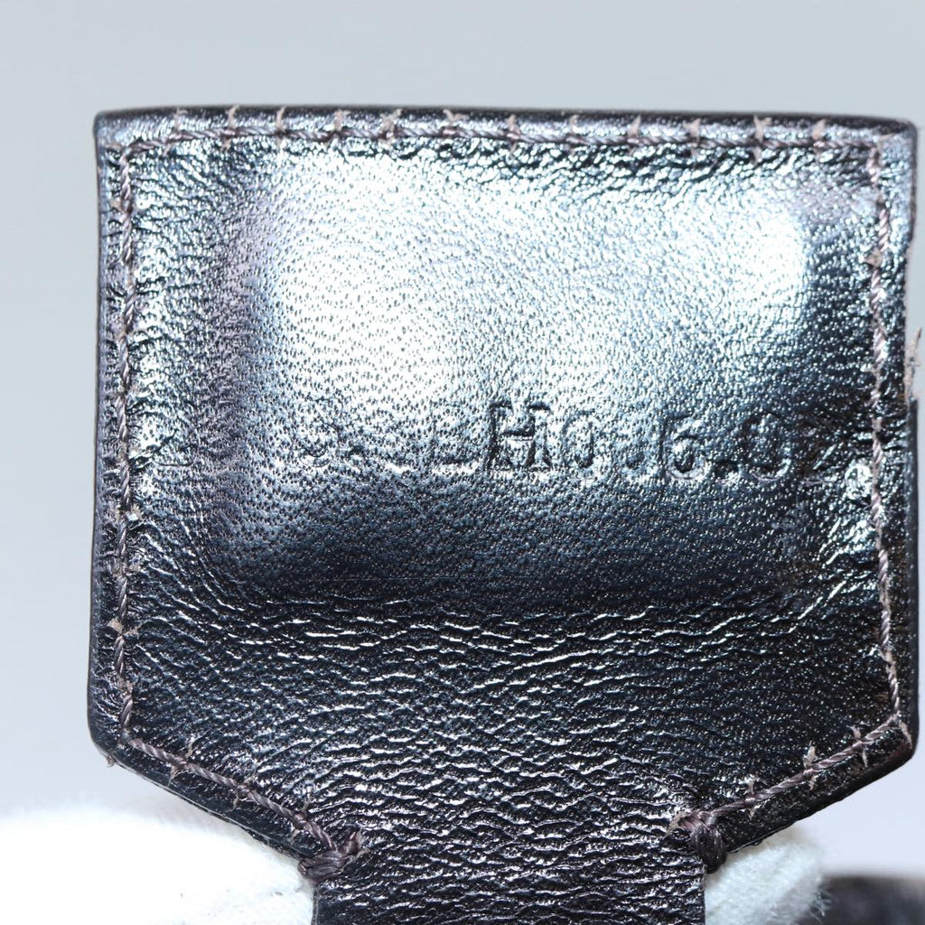 FENDI Zucca Canvas Hand Bag Brown Black Silver86924