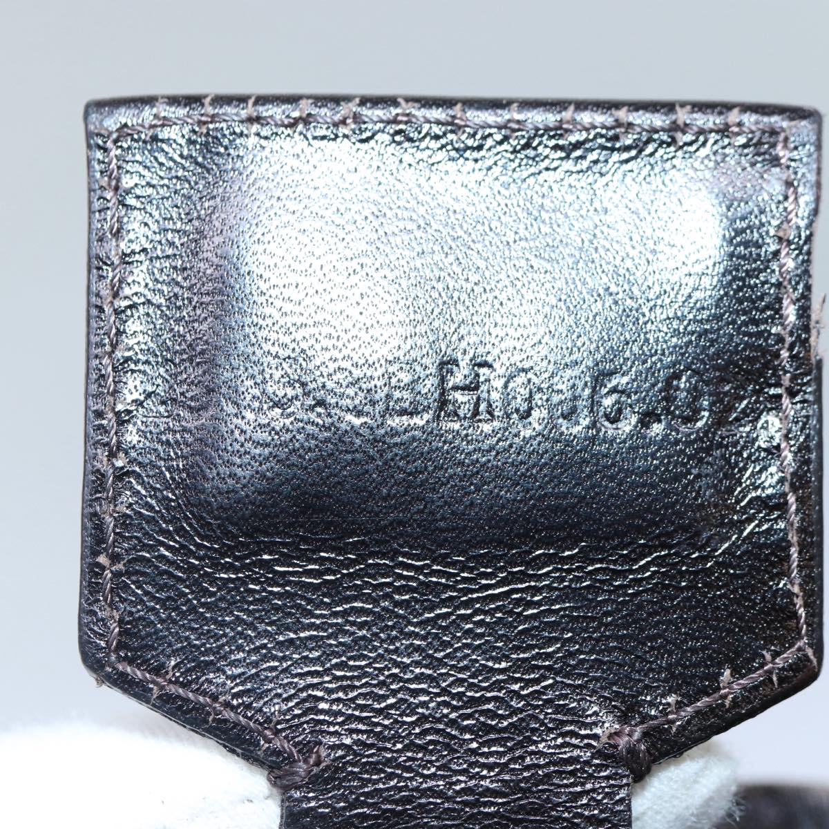 FENDI Zucca Canvas Hand Bag Brown Black Silver86924