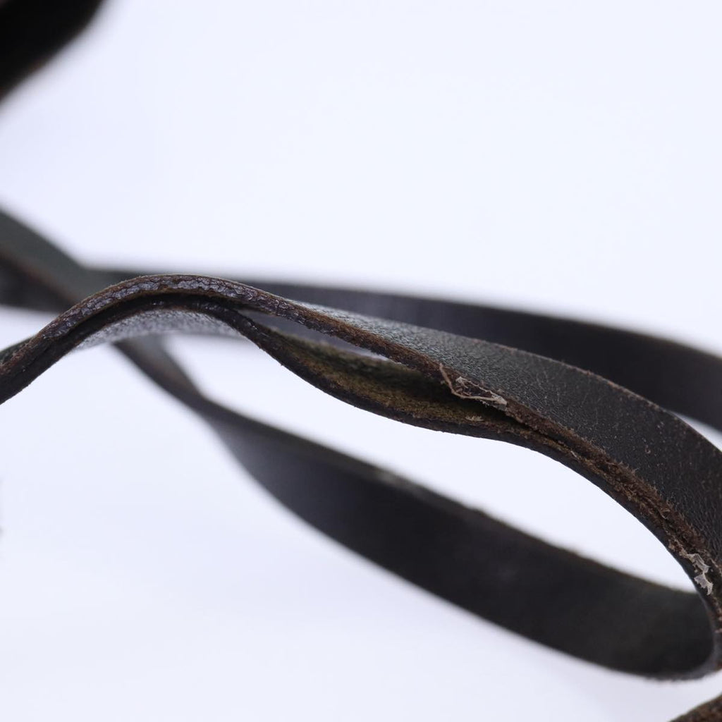 FENDI Zucca Canvas Hand Bag Brown Black Silver86924