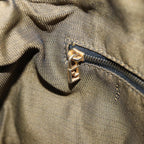 FENDI Zucca Canvas Vanity Pouch Brown Black gold86935