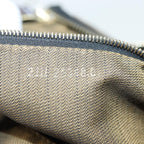 FENDI Zucca Canvas Vanity Pouch Brown Black gold86935