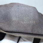 FENDI Zucchino Canvas Mamma Baguette Shoulder Bag Gold Beige86941