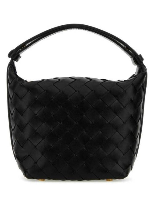 Bottega Veneta Candy Wallace Intrecciato Tote Bag Black